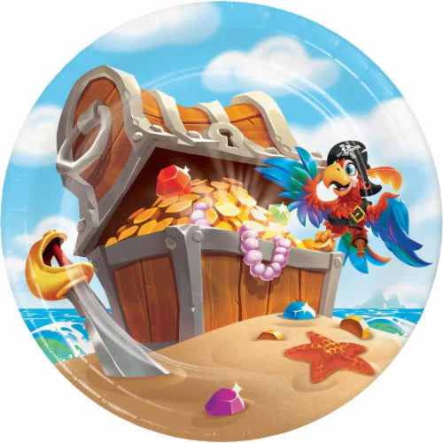 Dessert Plates 8ct - Pirate Treasure