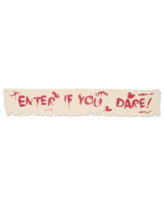 Fabric Banner - Enter If You Dare!
