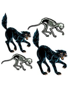 Vintage Halloween Jointed Cats