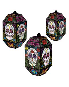 Foil Day Of The Dead Paper Lanterns