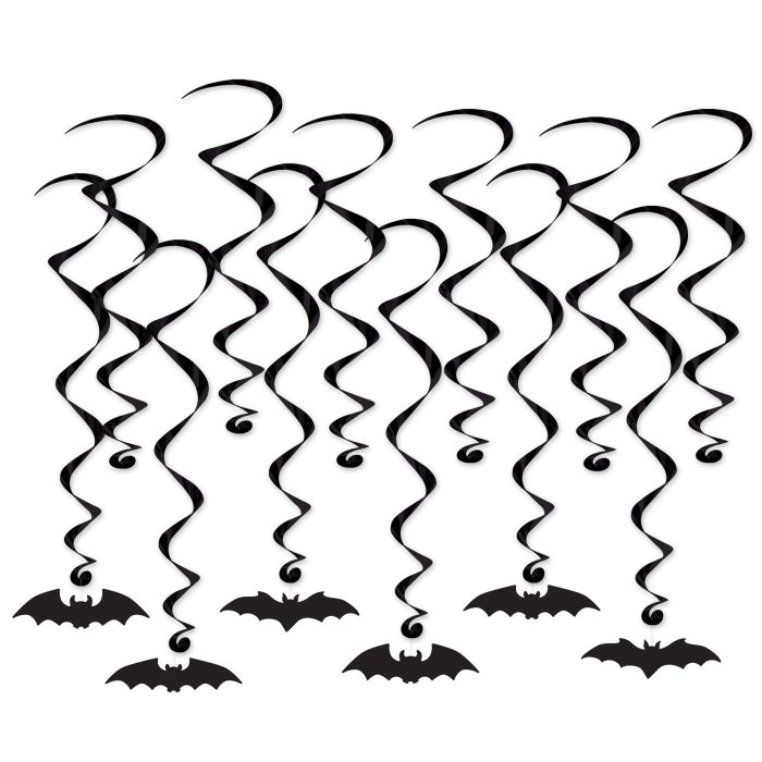 Whirls - Bat Silhouette