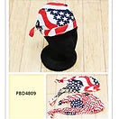 Bandana - Black Fade/American Flag