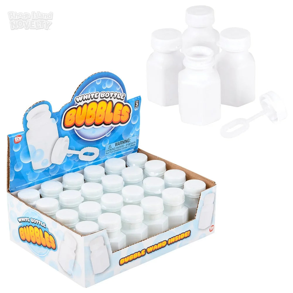 White Bottle Bubbles 24ct