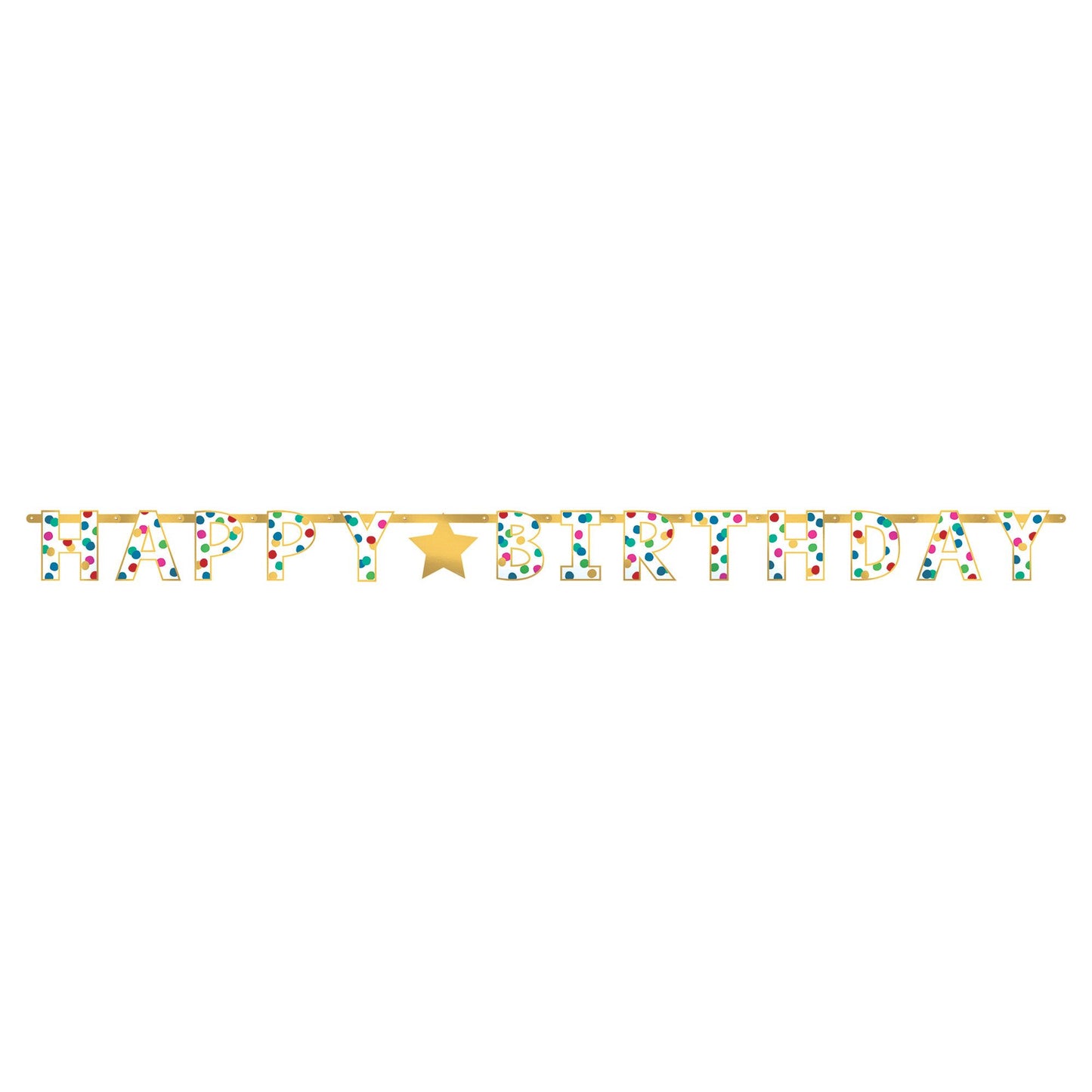 Foil Banner - Happy Dots