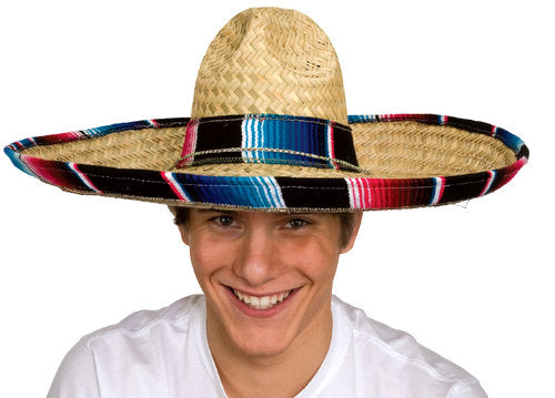Sombrero Hat With Serape Band