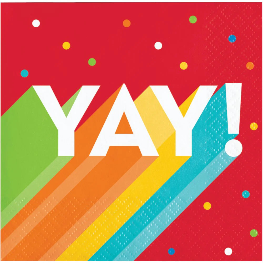 Yay! - Beverage Napkins 16ct