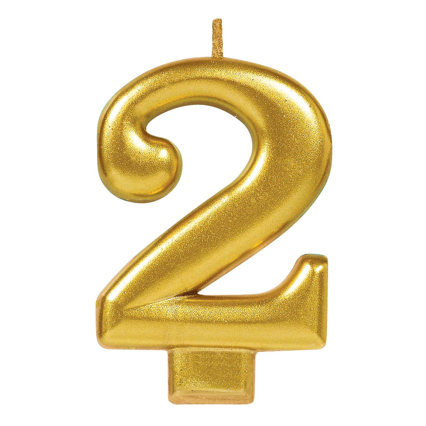 Gold Number Candle - 2