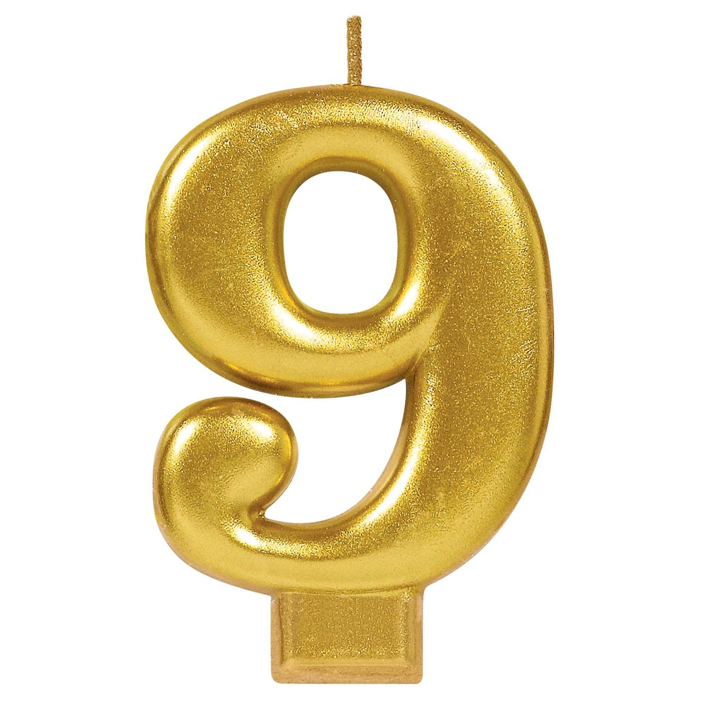 Gold Number Candle - 9