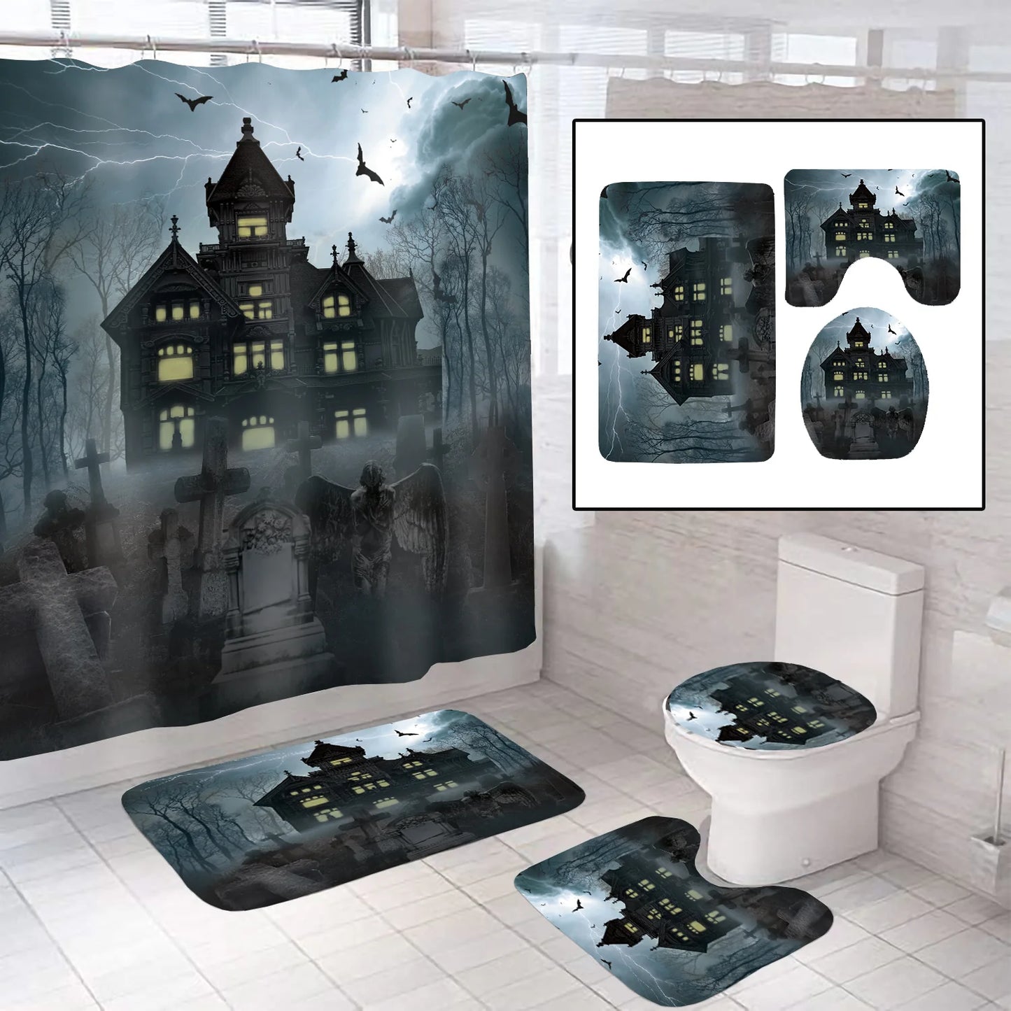Haunted House Bathroom - 4pc Set