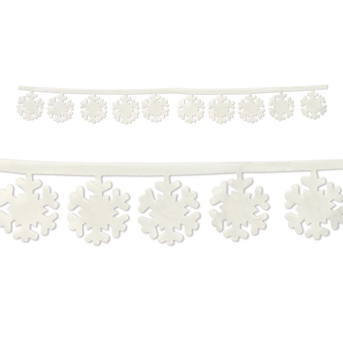 Fabric Snowflake Garland
