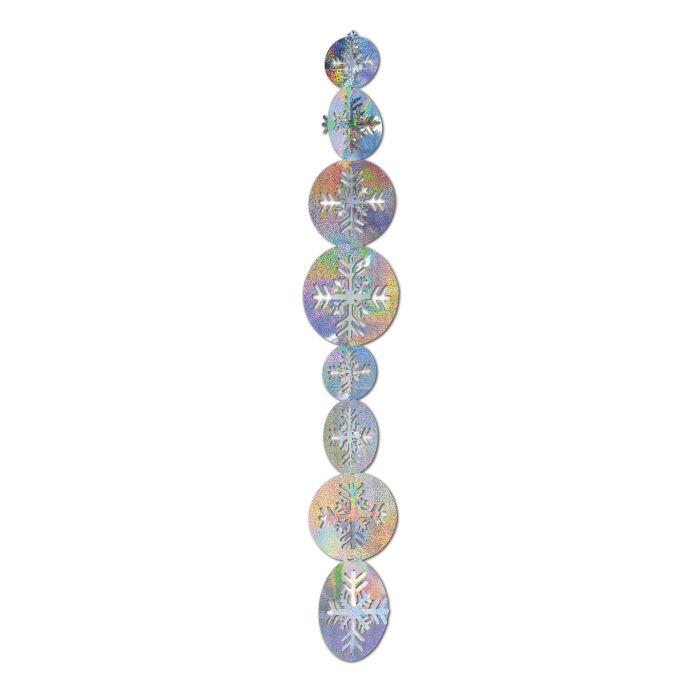 3-D Prismatic Snowflake Gleam 'N Garland