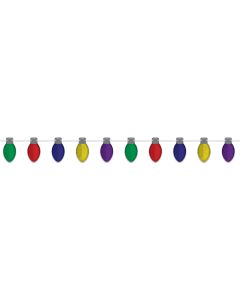 Christmas Light Bulb Streamer