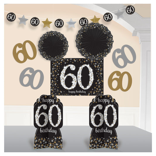 "60" Room Decorating Kit - Sparkling Celebration