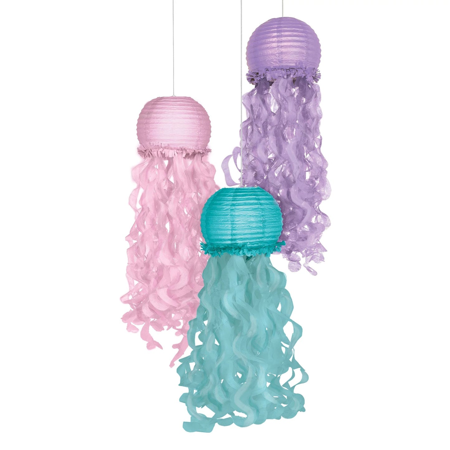 Shimmering Mermaids - Jellyfish Lanterns 3ct