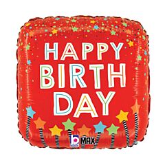 18" Mylar - Birthday Candle Confetti