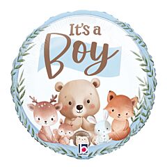 18" Mylar- Woodland It's A Boy