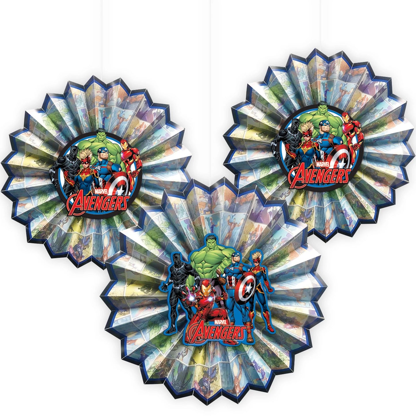 Marvel Avengers Powers Unite™ Paper Fan Decoration