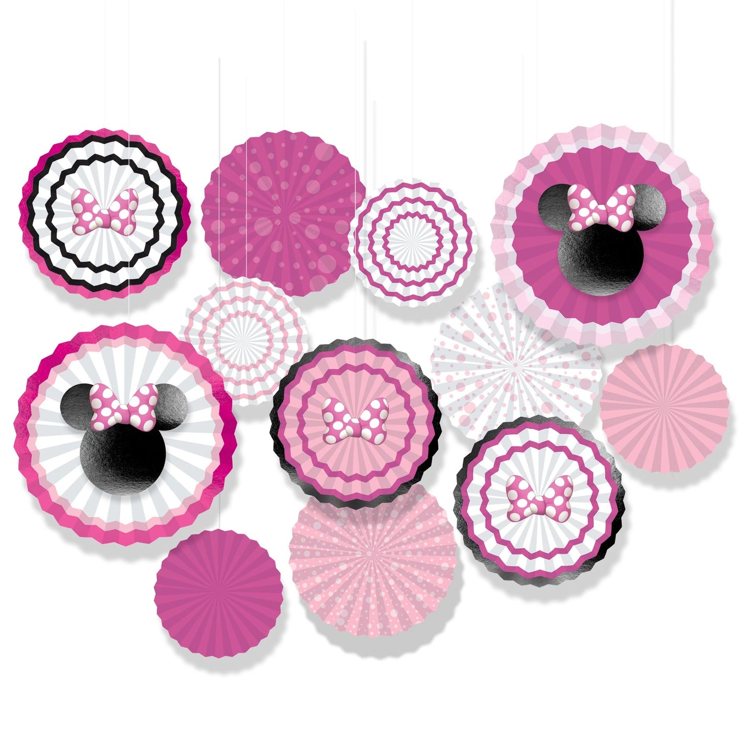 Minnie Mouse Forever - Paper Fan Decorating Kit