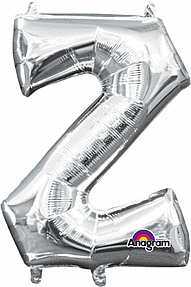 16" Air-Filled - Silver Letter "Z"