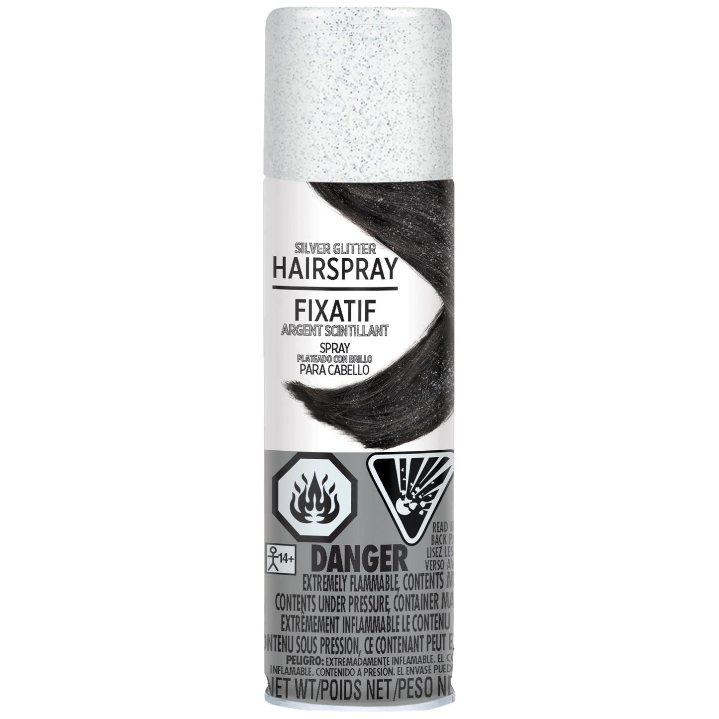 Glitter Hair Spray - Silver