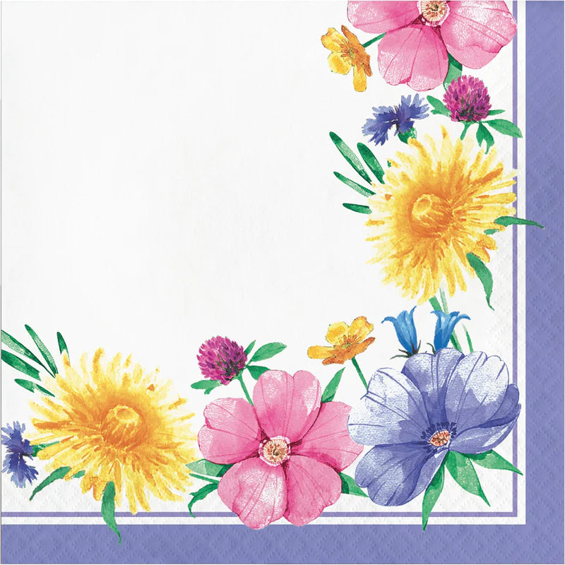 Lunch Napkins - Bunny and Blooms (Florals) 16 ct.