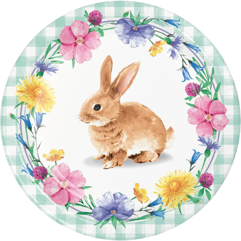 Lunch Plates - Bunny and Blooms 8 ct.