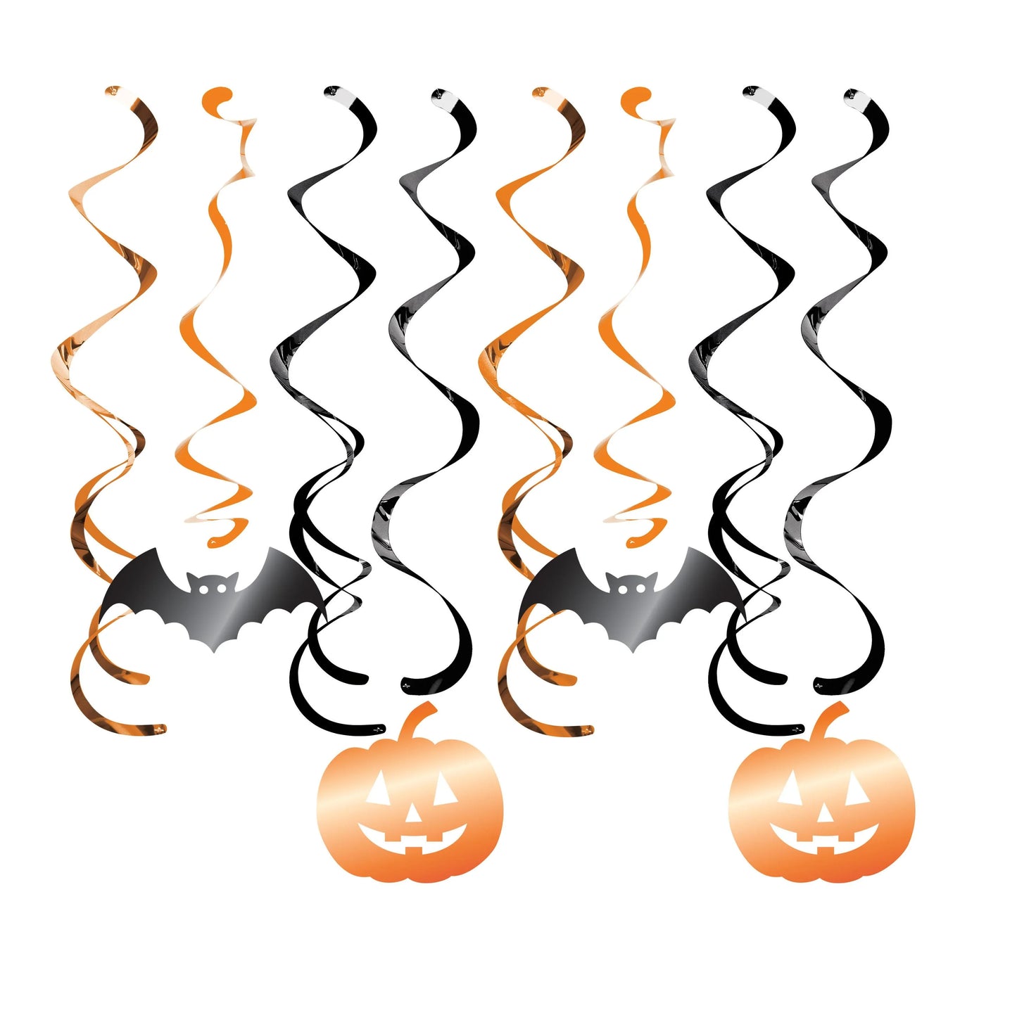 Halloween Whirls - Bats and Pumpkins 8ct.