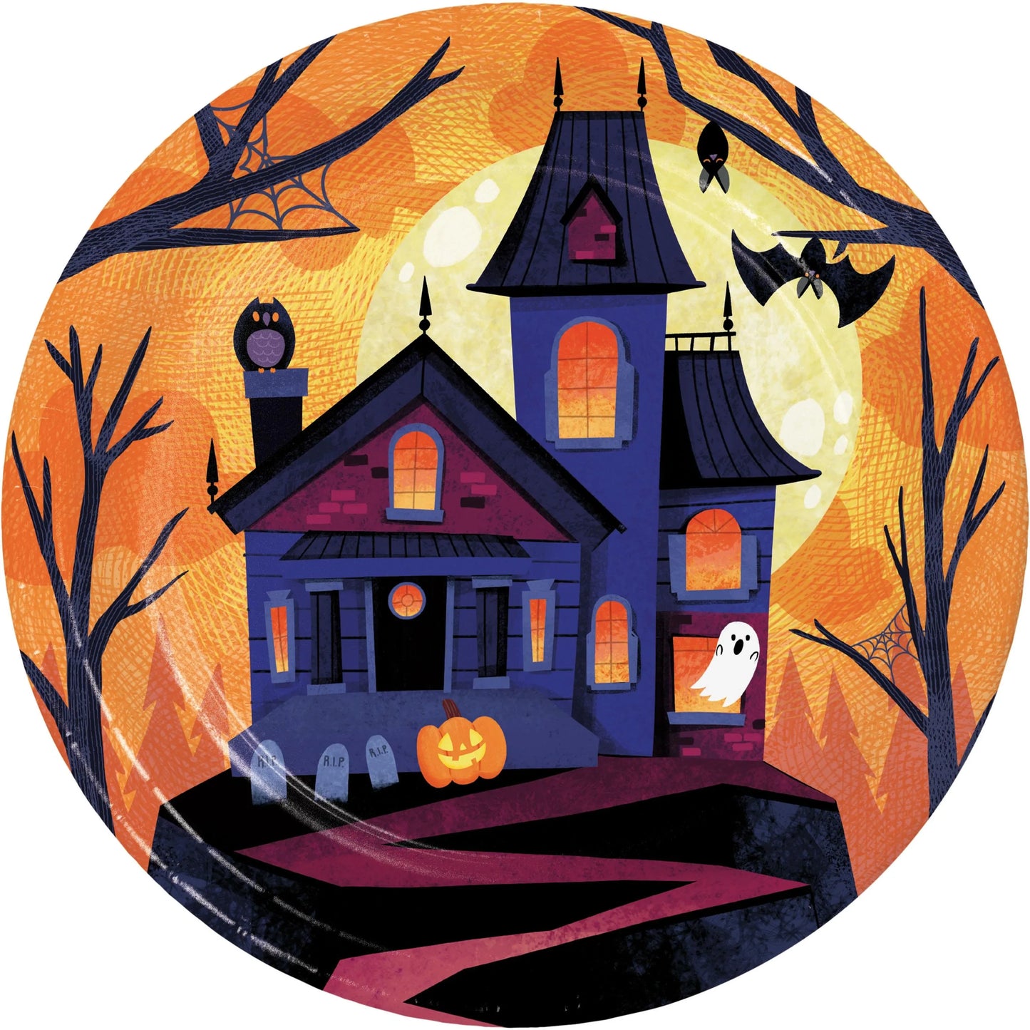 Lunch Plates - Haunted House 8ct.