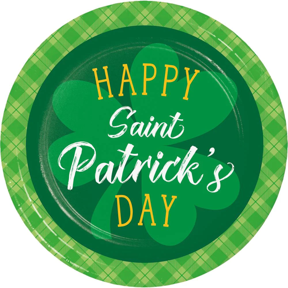 Lunch Plates - Shamrock and Roll 8 ct.