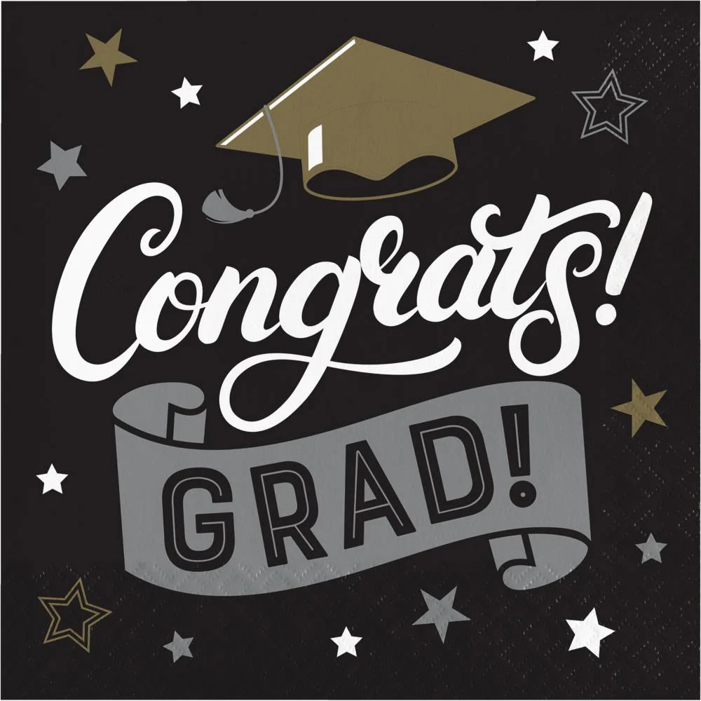 Lunch Napkins - Grad Glamour 16ct.