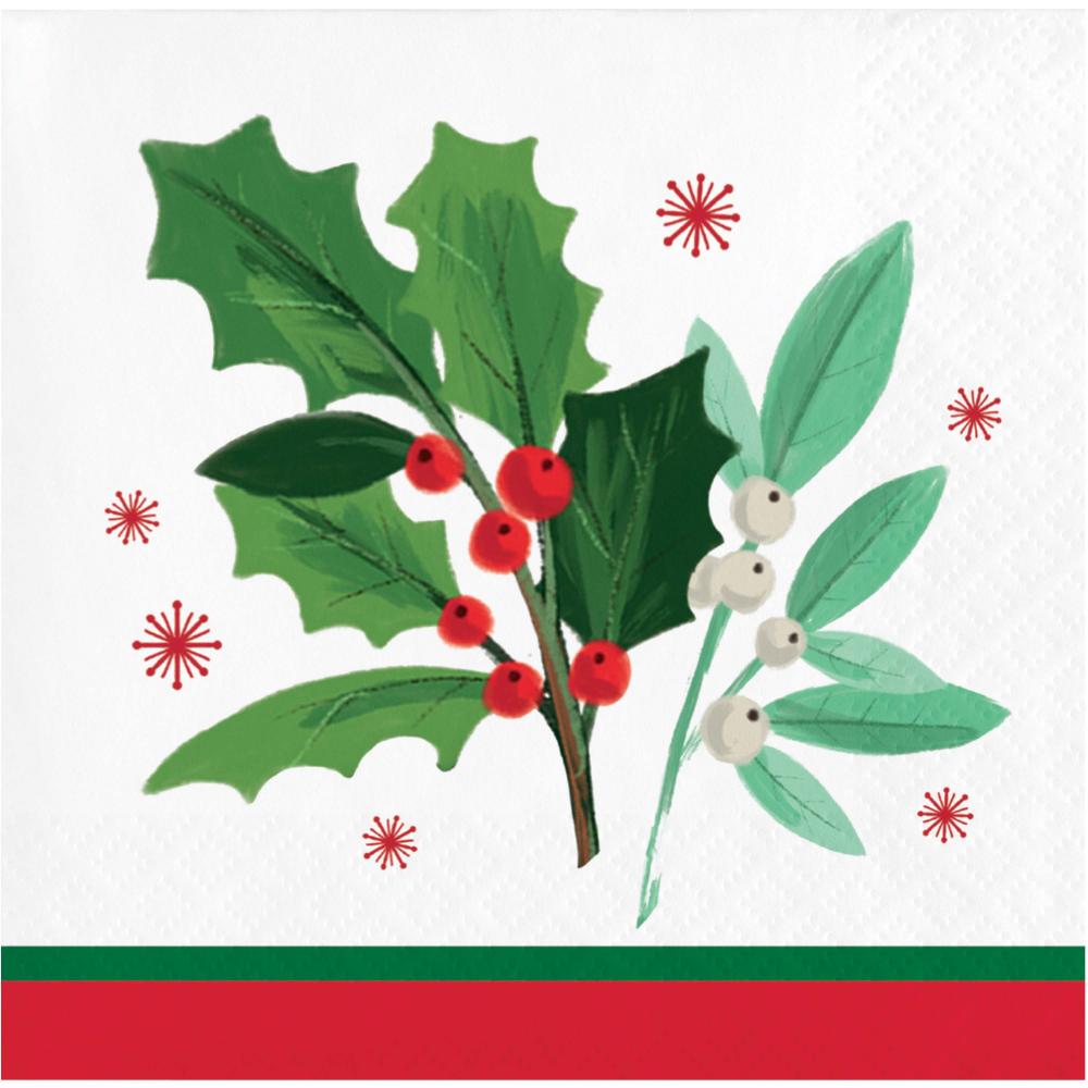 Holly Jolly Christmas - Beverage Napkins 16ct