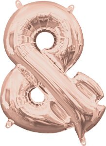 16" Air-Filled - Rose Gold "&"