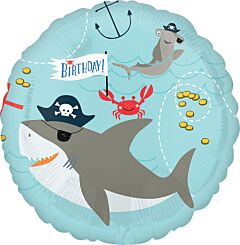 17" Mylar - Ahoy Birthday