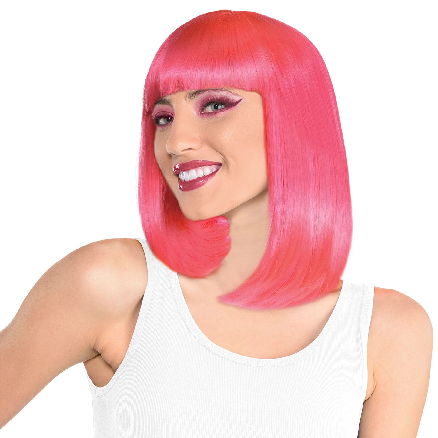 Long Bob Wig - Pink