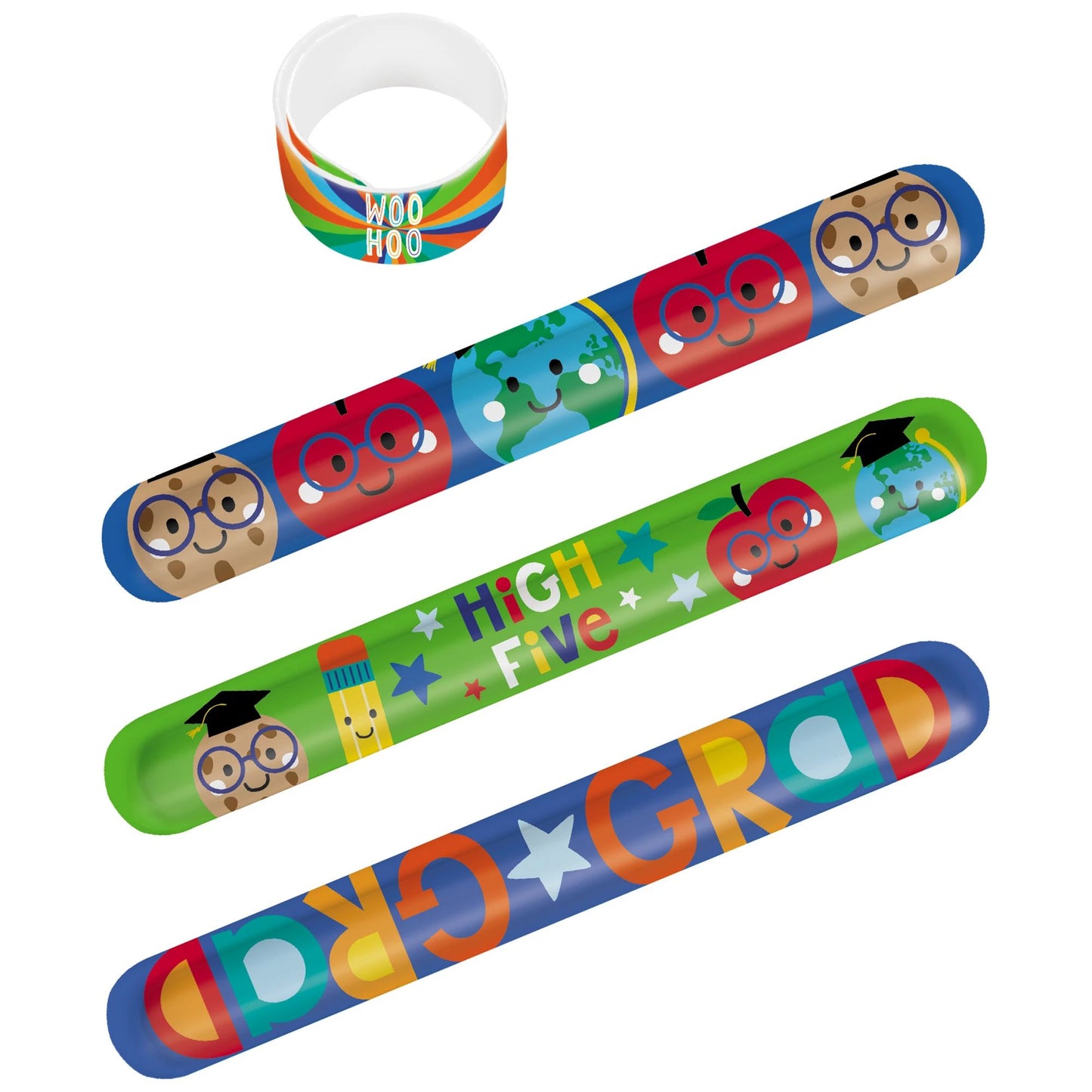 Graduation Fun Slap Bracelets 8ct
