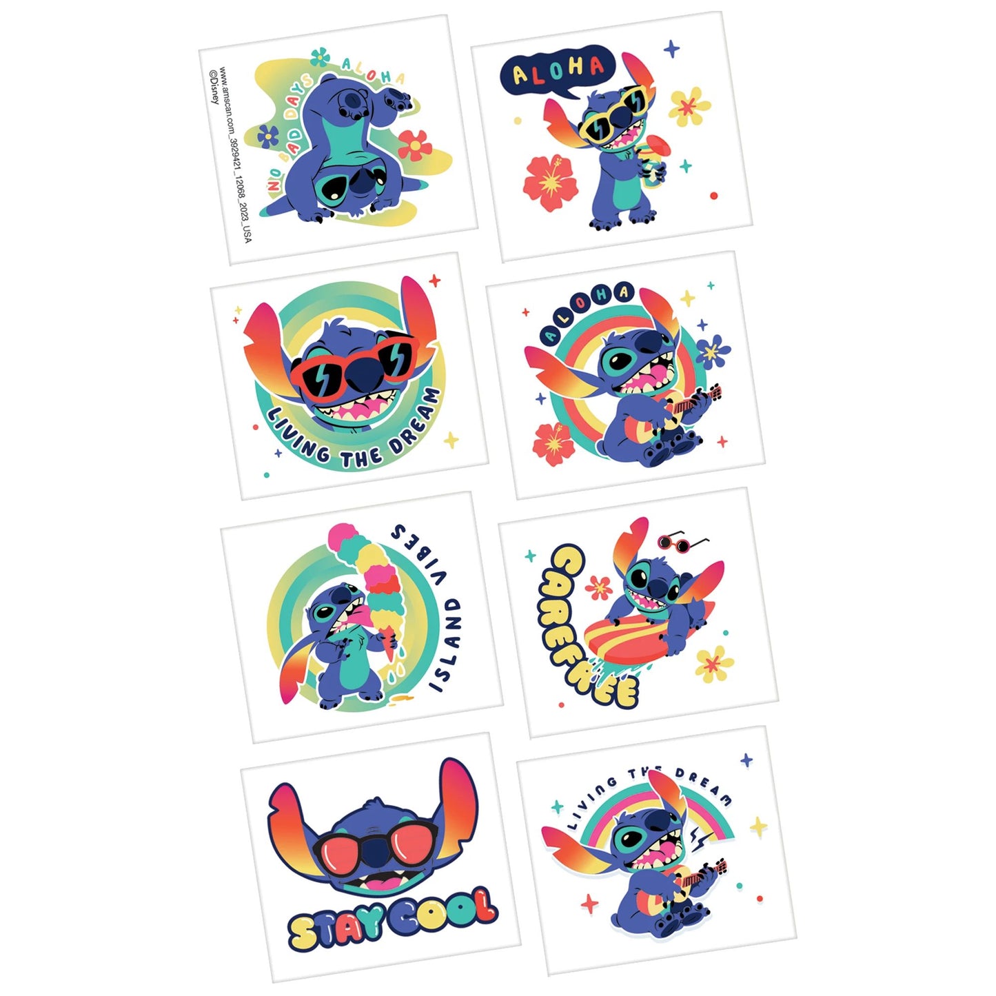 Stitch - Tattoo Sheet 8ct