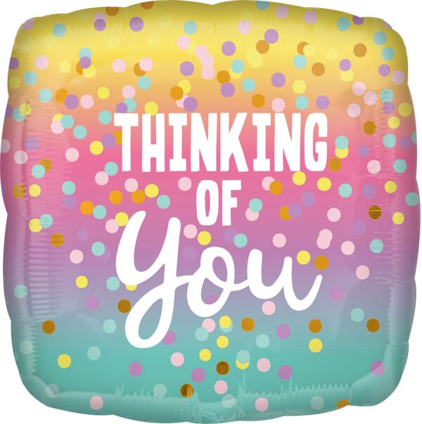 17" Thinking Of You Pastel Dot