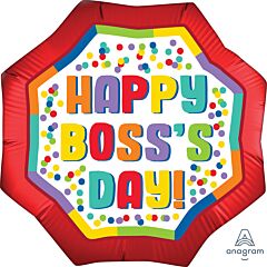 22" Supershape Mylar - Satin Boss's Day Dots