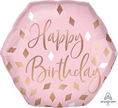 23" Supershape Mylar - Blush Birthday