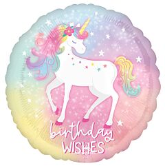 17" Mylar - Enchanted Unicorn Birthday