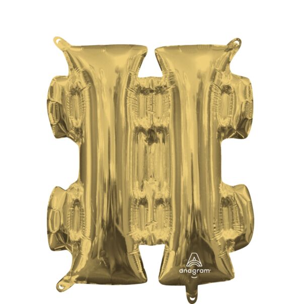 16" Air-Filled - White Gold "#"