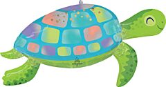 38" Supershape Mylar - Under the Sea Turtle