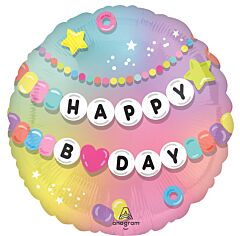 18" Mylar - Friendship Balloon Happy Birthday