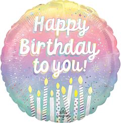 18" Mylar - Pearlized Birthday