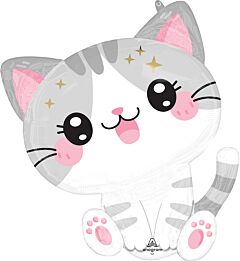 24" Supershape Mylar - Kawaii Kitty