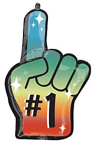 20" Mylar - Number 1 Finger Shape