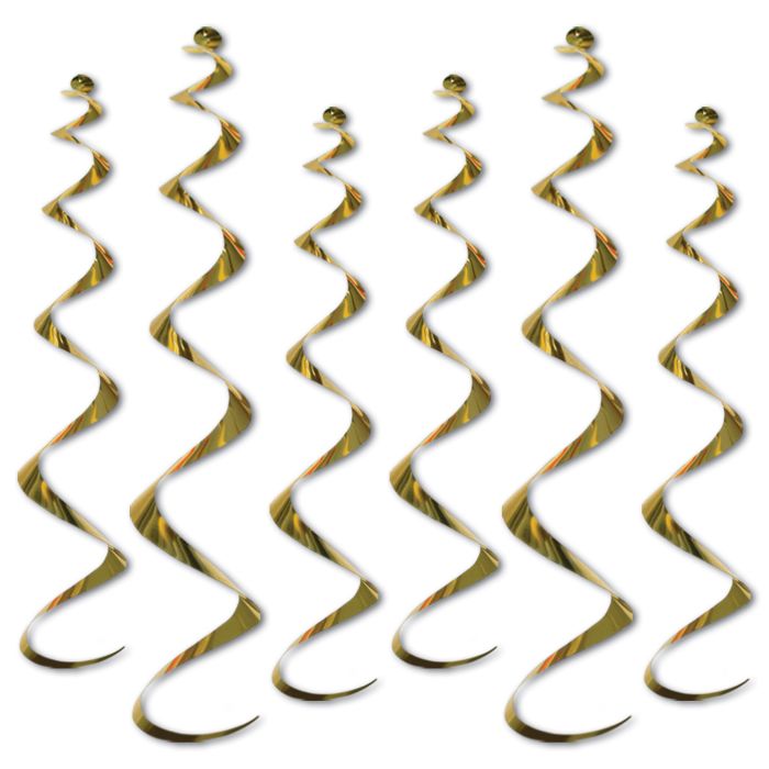 Metallic Whirls - Gold 6ct