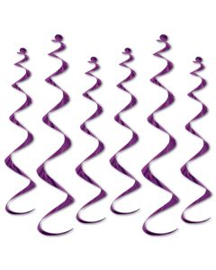 Metallic Whirls - Purple 6ct