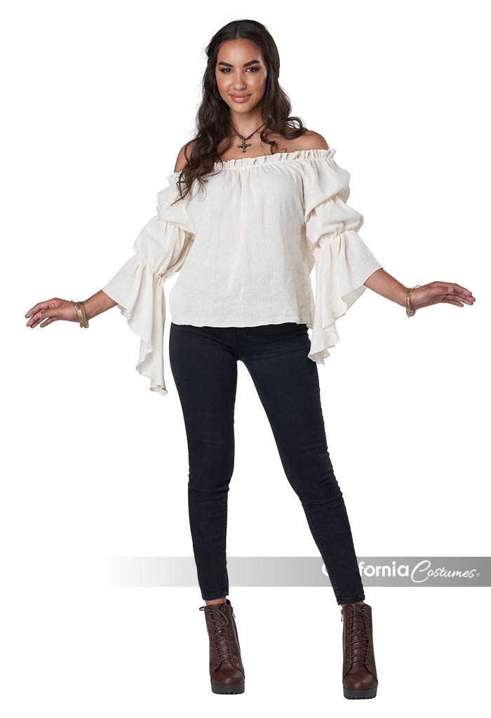 Renaissance Peasant Blouse - White