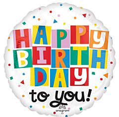17" Mylar- Celebrate The Day Birthday